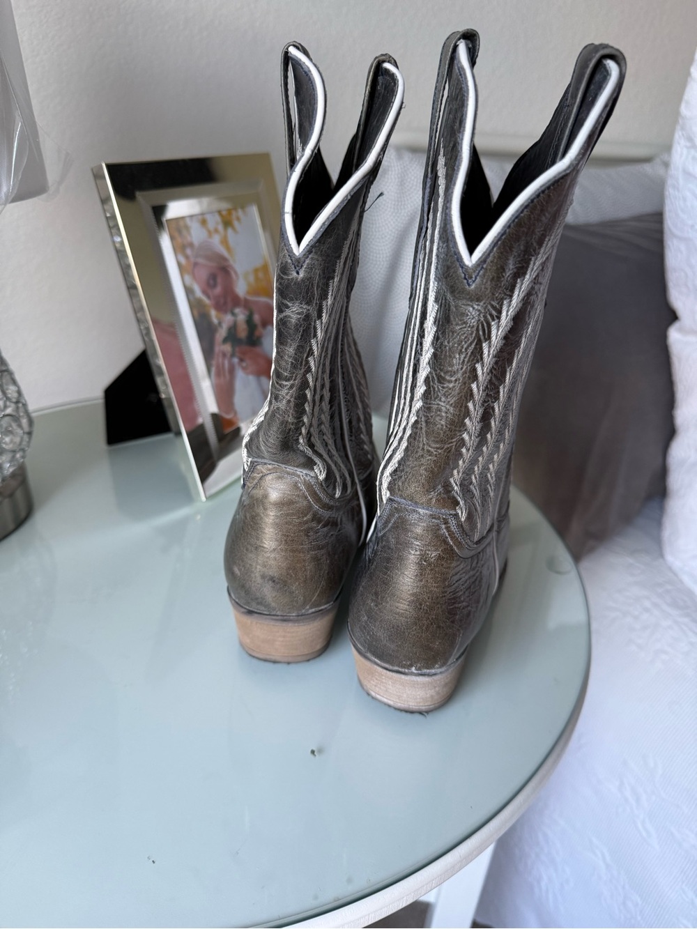 Black Western Embroidered Ankle Boots - Sterling River size 10 - Picture 4 of 7